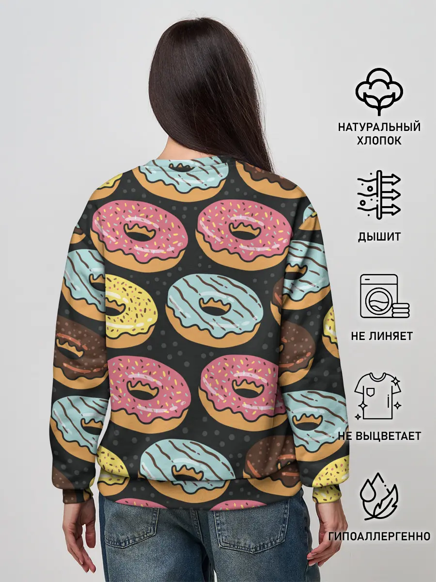 Женский свитшот / Сладкоежка