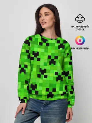 Женский свитшот / MINECRAFT | МАЙНКРАФТ