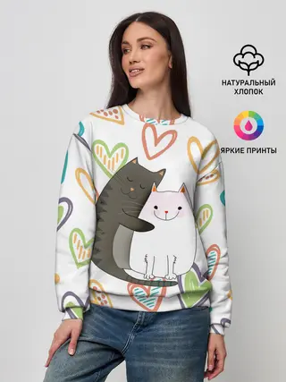 Женский свитшот / Сладкая парочка