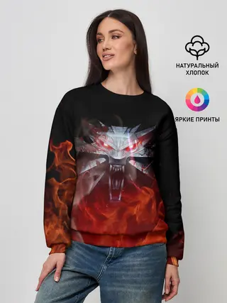 Женский свитшот / ВЕДЬМАК / THE WITCHER / ГЕРАЛЬТ
