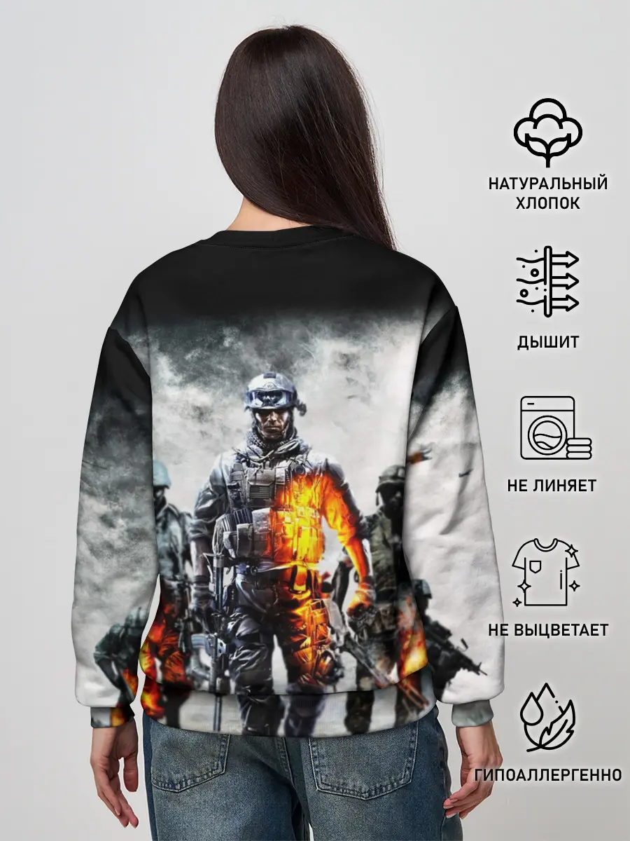 Женский свитшот / Battlefield | Батлфилд