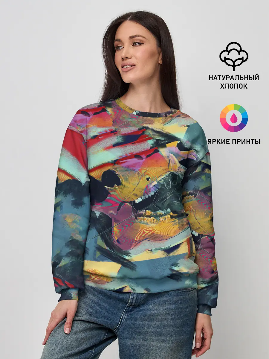 Женский свитшот / Абстрактный рисунок
