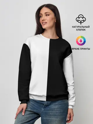 Женский свитшот / ПРОСТО ЧЁРНО-БЕЛЫЙ | Black and White