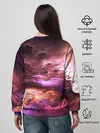 Женский свитшот / закат абстракция