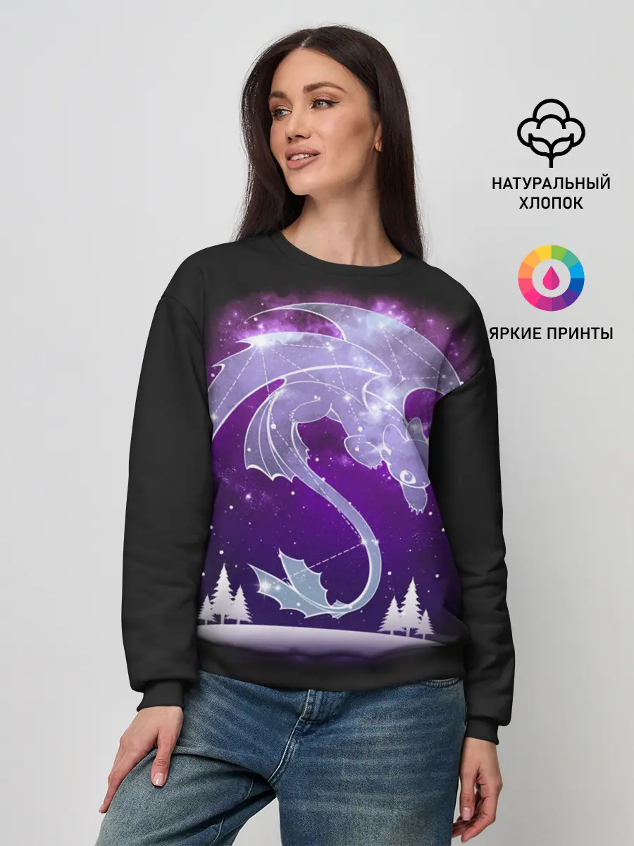 Женский свитшот / Как приручить дракона