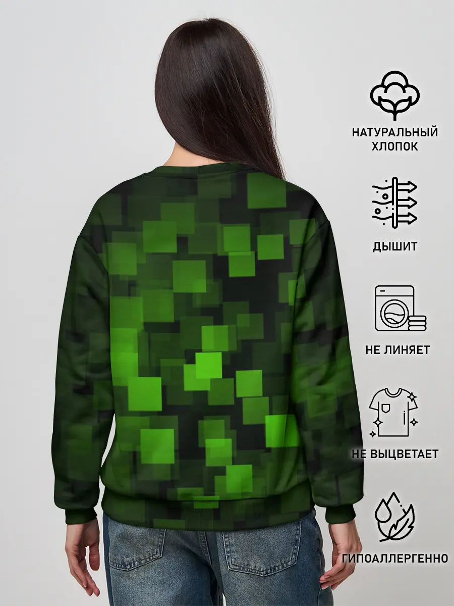 Женский свитшот / Minecraft / Майнкрафт