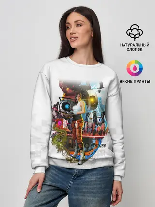 Женский свитшот / PORTAL 2 | ПОРТАЛ 2 ЧЕЛЛ