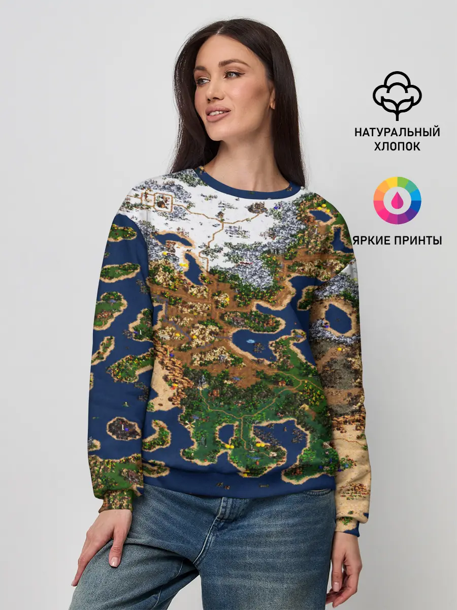 Женский свитшот / HEROES 3 КАРТА