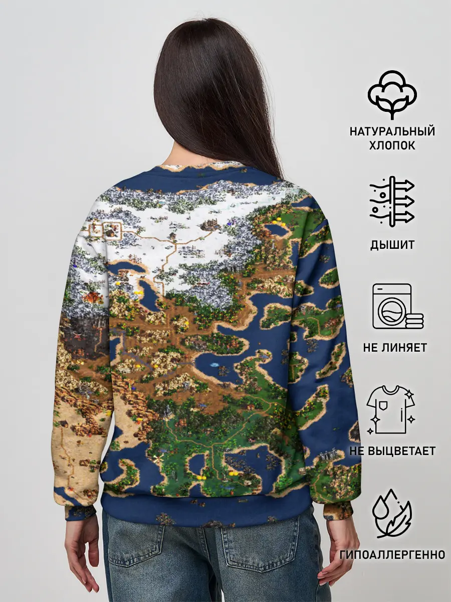 Женский свитшот / HEROES 3 КАРТА