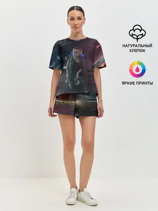 Женская пижама с шортами / Cyberpunk 2077