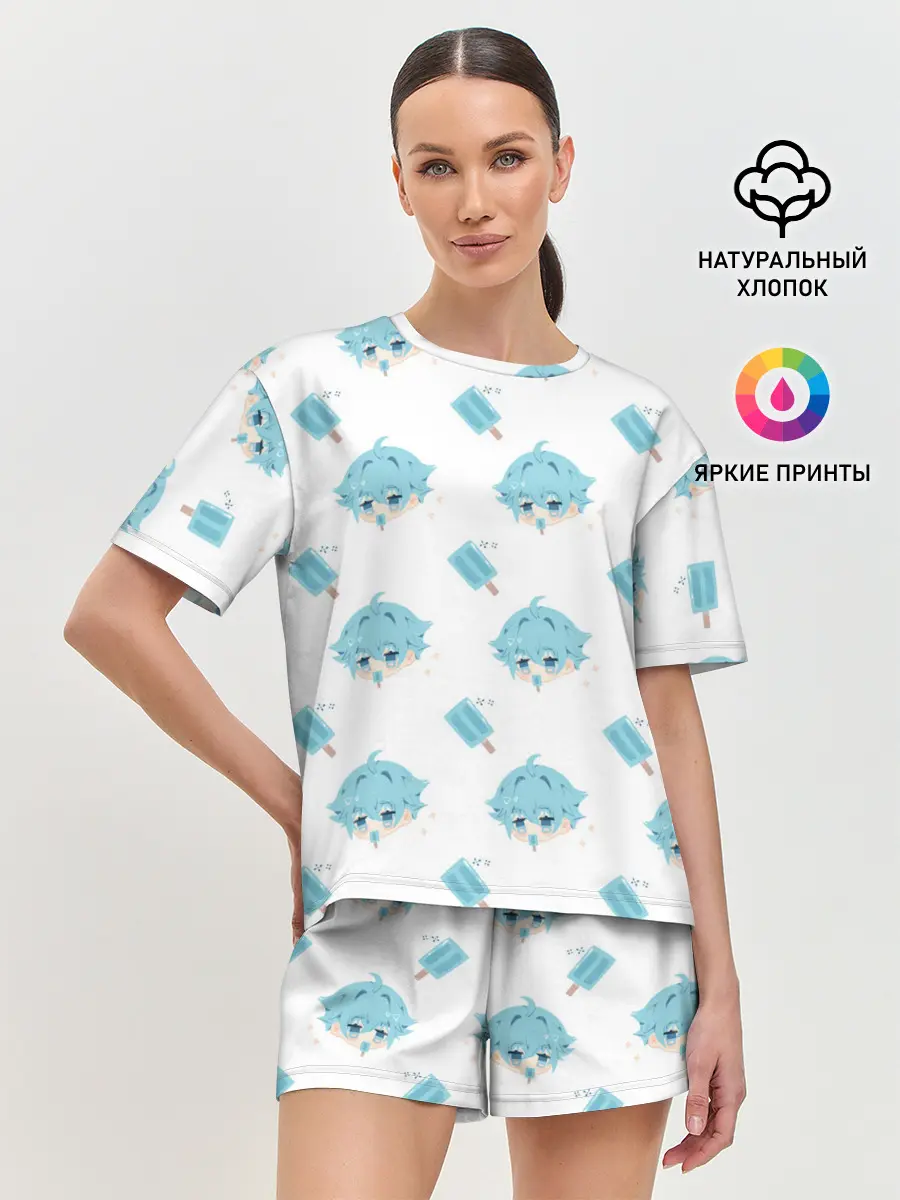 Женская пижама с шортами / Genshin Impact