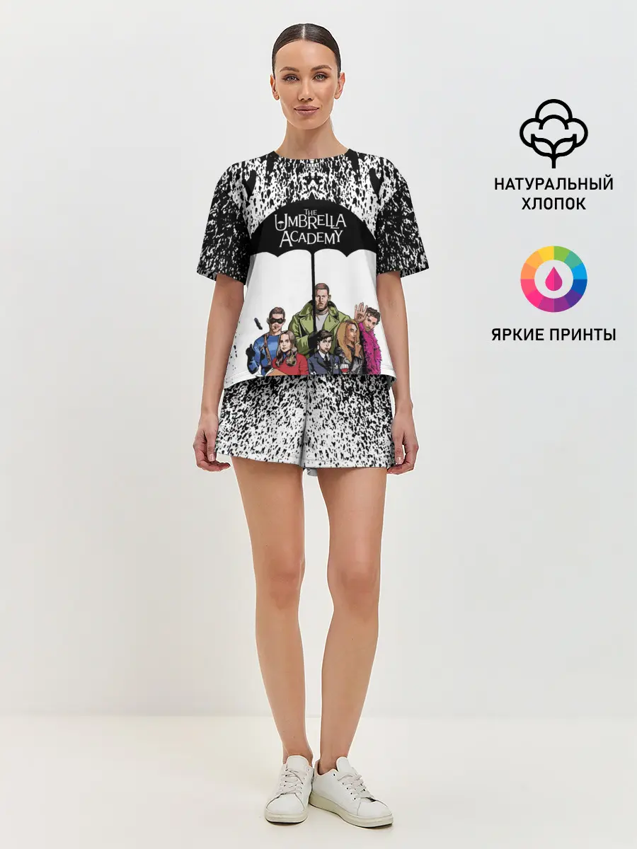 Женская пижама с шортами / АКАДЕМИЯ АМБРЕЛЛА