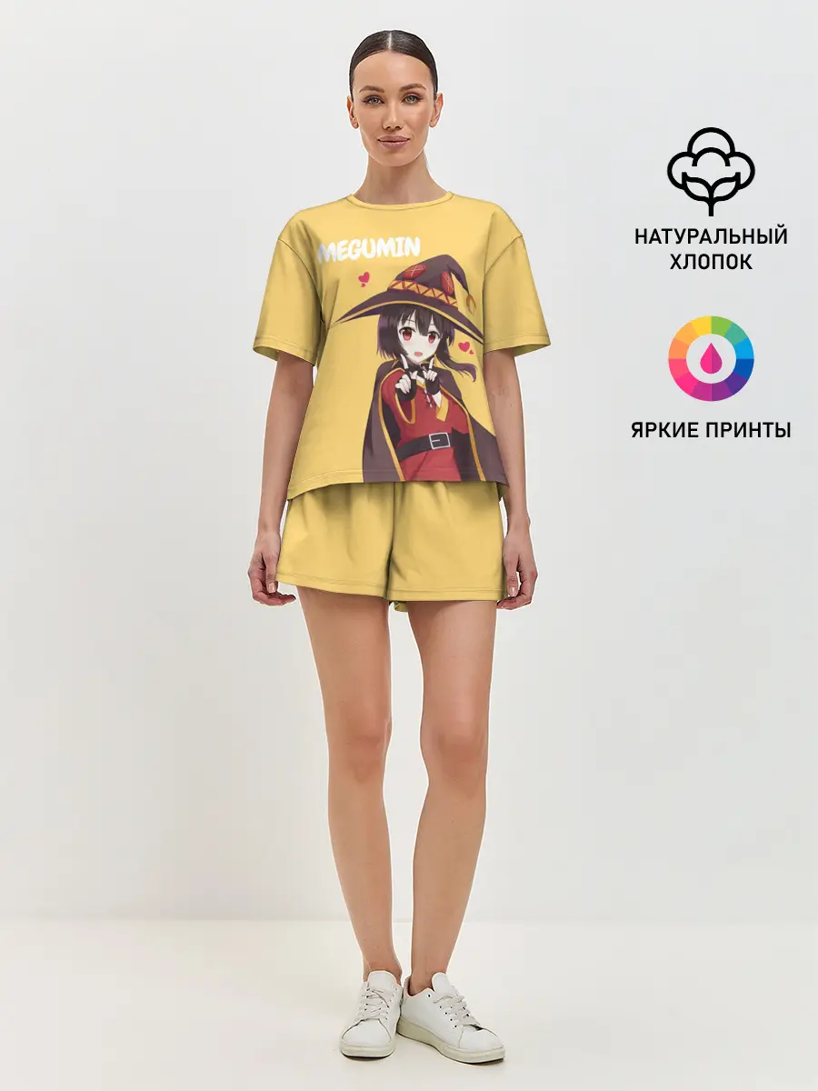 Женская пижама с шортами / Megumin ноу ноу