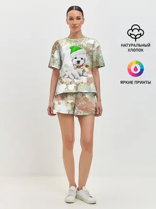 Женская пижама с шортами / Щенок