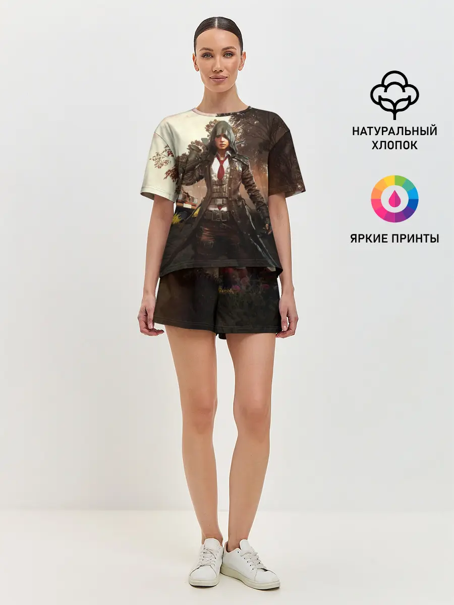 Женская пижама с шортами / PUBG