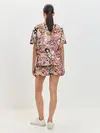 Женская пижама с шортами / Яркий паттерн АХЕГАО