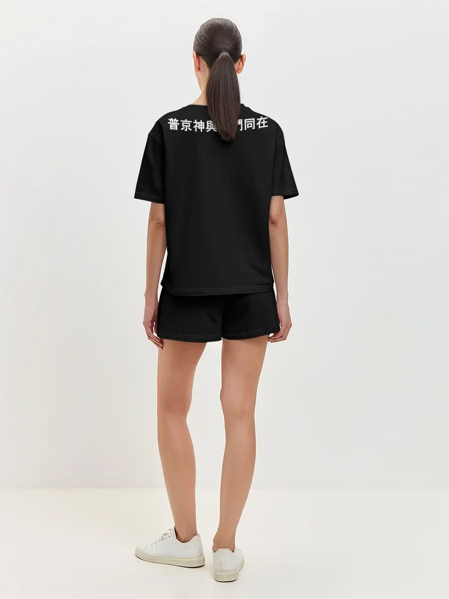 Женская пижама с шортами / Аниме Школьница с Иенроглифами