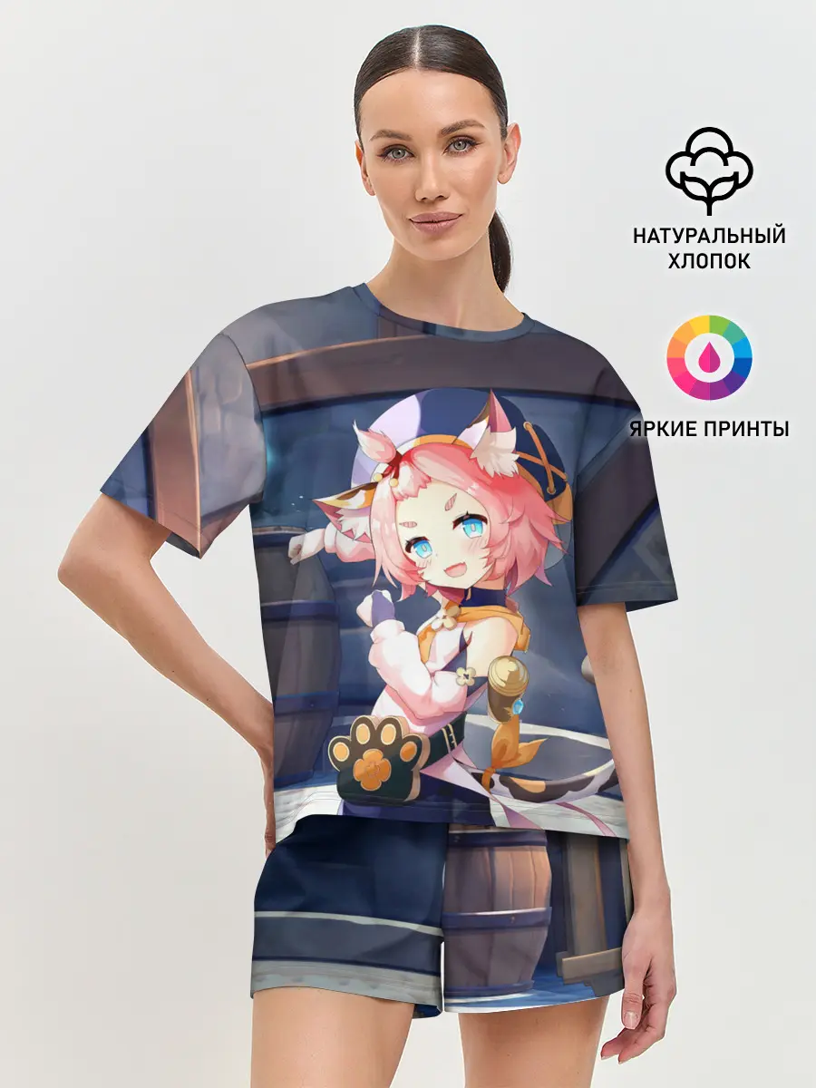 Женская пижама с шортами / GENSHIN IMPACT