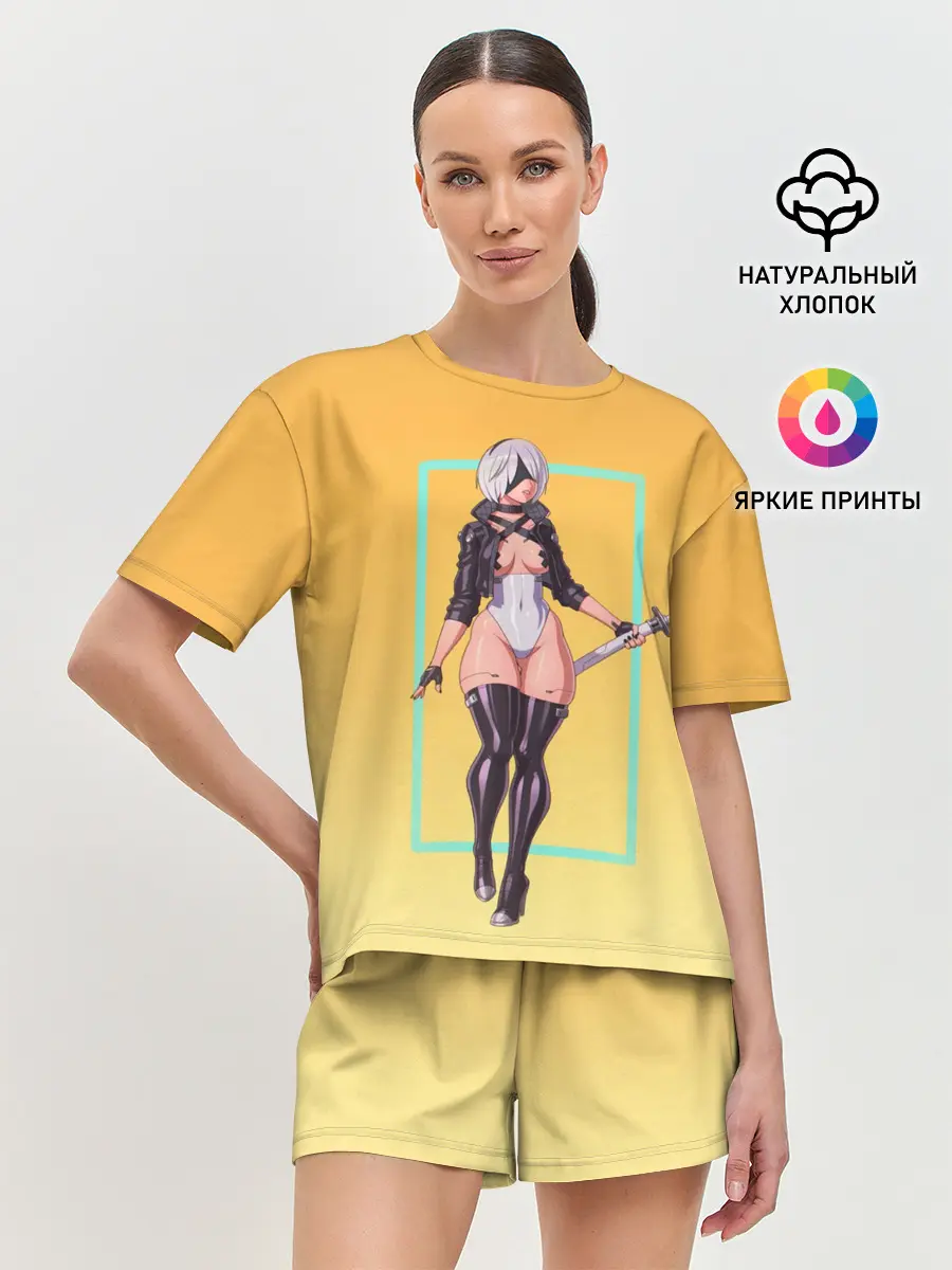 Женская пижама с шортами / Cyber 2b