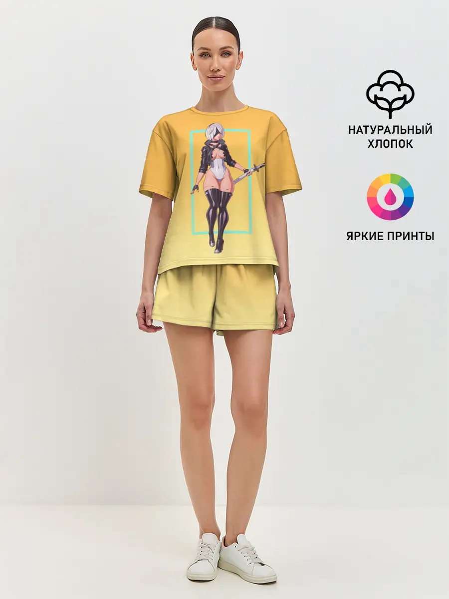 Женская пижама с шортами / Cyber 2b