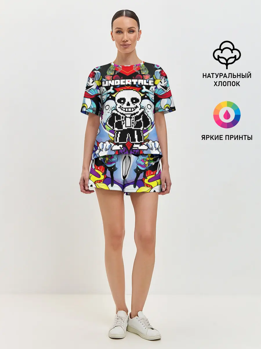 Женская пижама с шортами / UNDERTALE