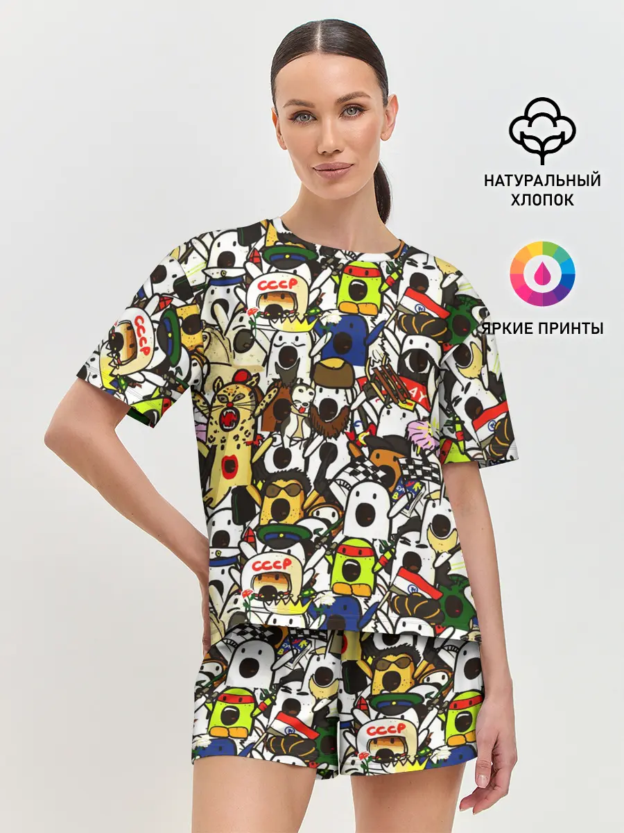 Женская пижама с шортами / НИЧОСИ