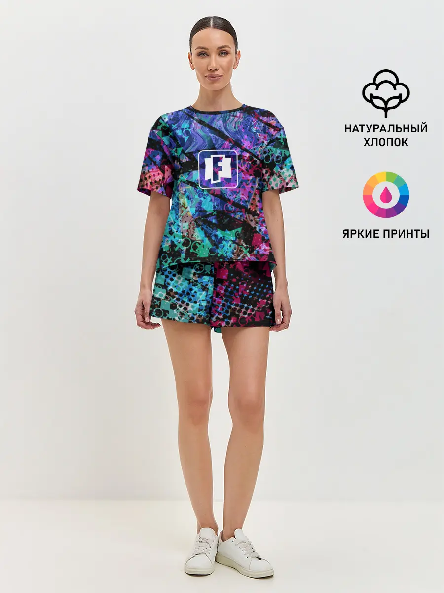 Женская пижама с шортами / Fortnite