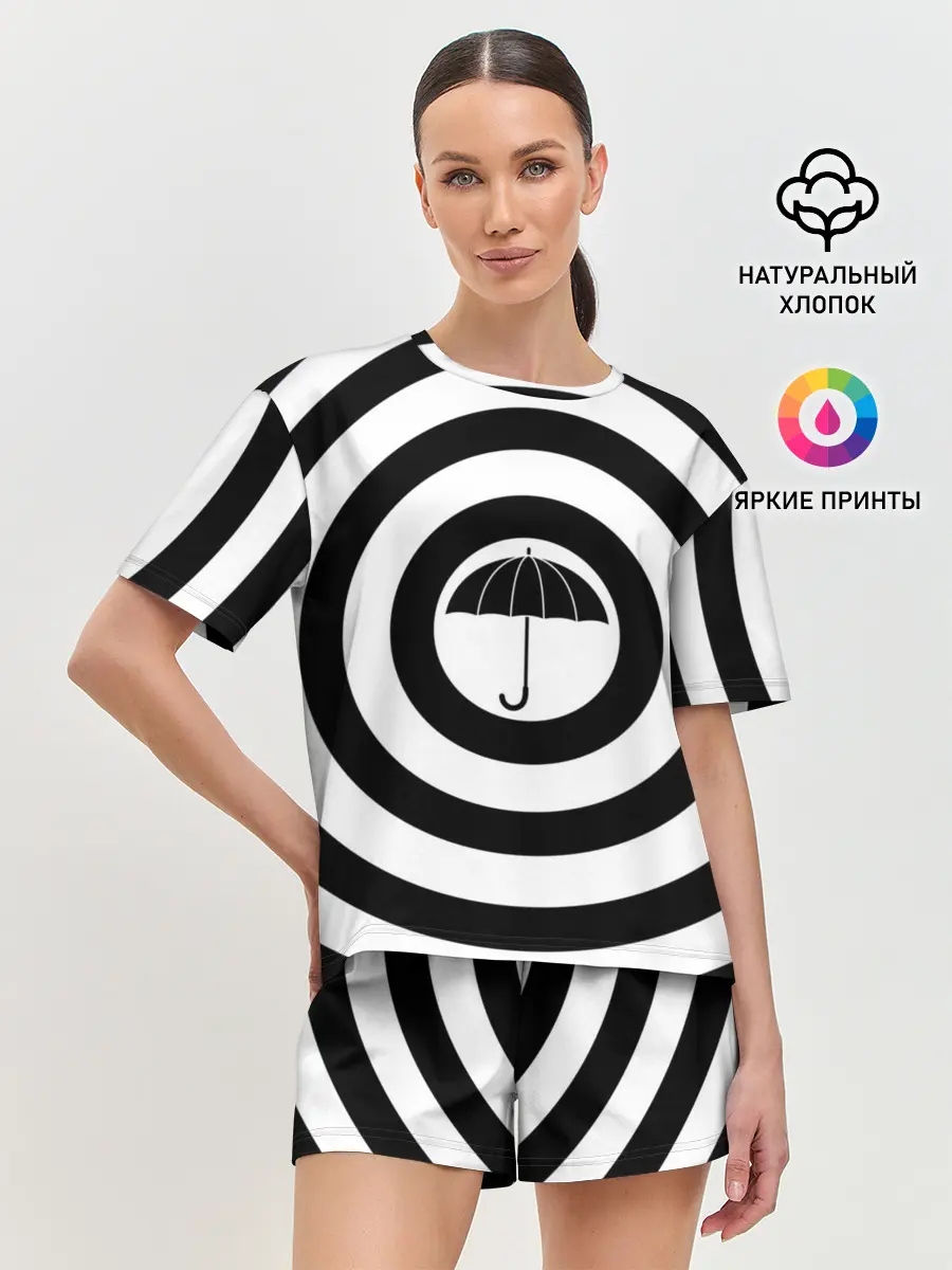 Женская пижама с шортами / Узор Академия Амбрелла