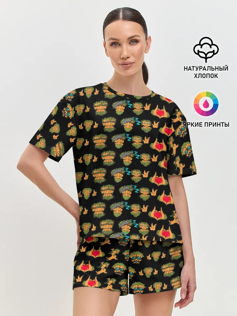 Женская пижама с шортами / Древец