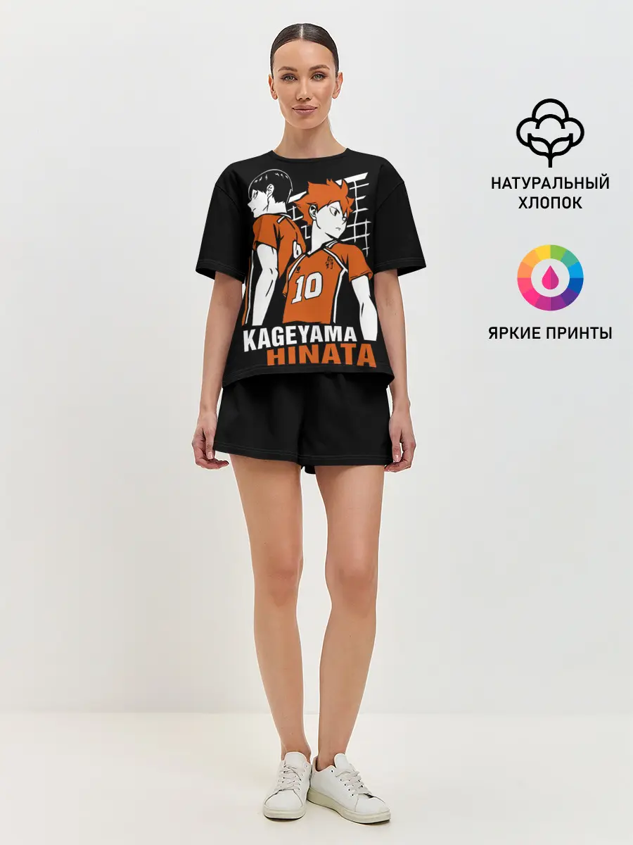 Женская пижама с шортами / Haikyuu Hinata Kageyama