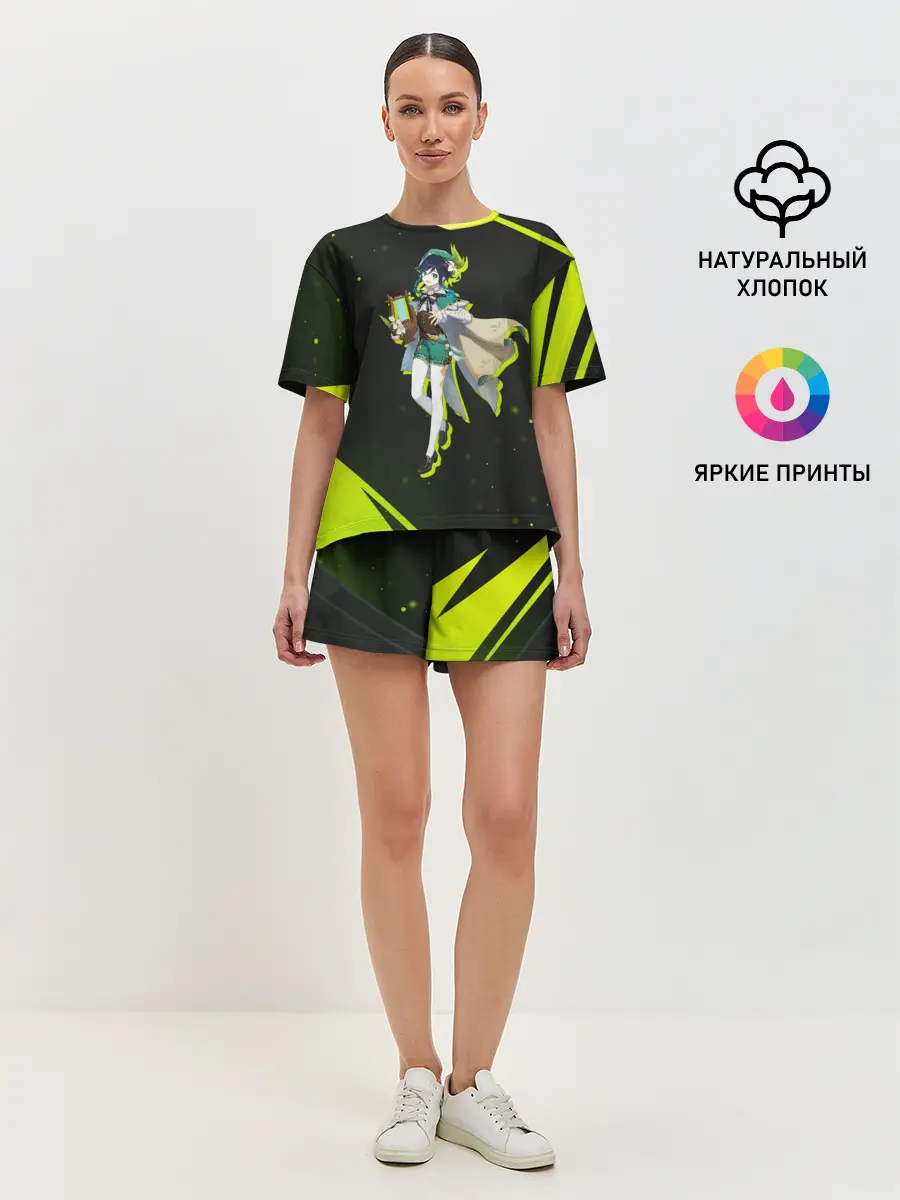 Женская пижама с шортами / Genshin Impact