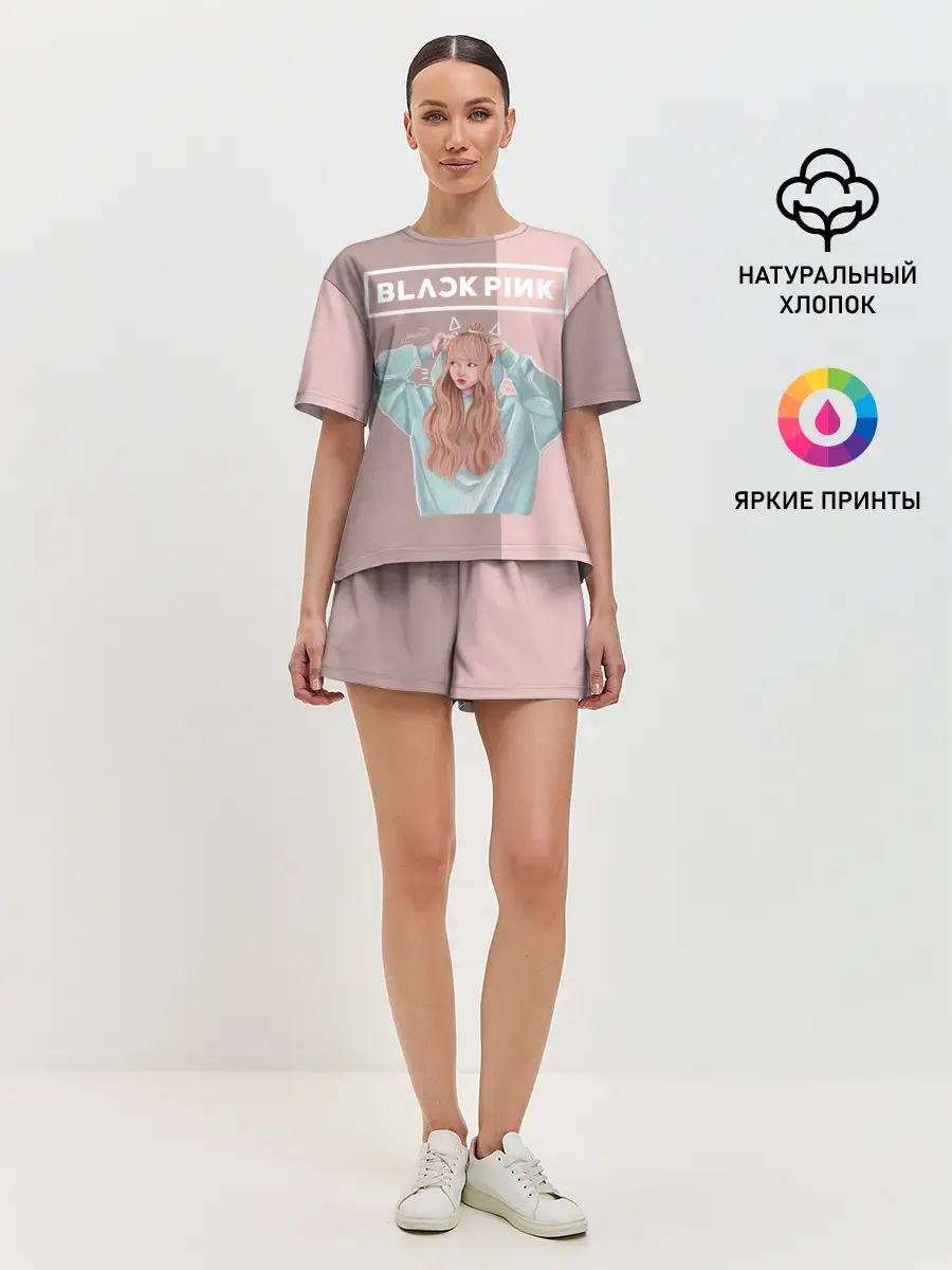 Женская пижама с шортами / BlackPink