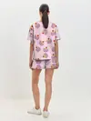 Женская пижама с шортами / Капкейки на розовом