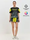 Женская пижама с шортами / Город CYBERPUNK 2077