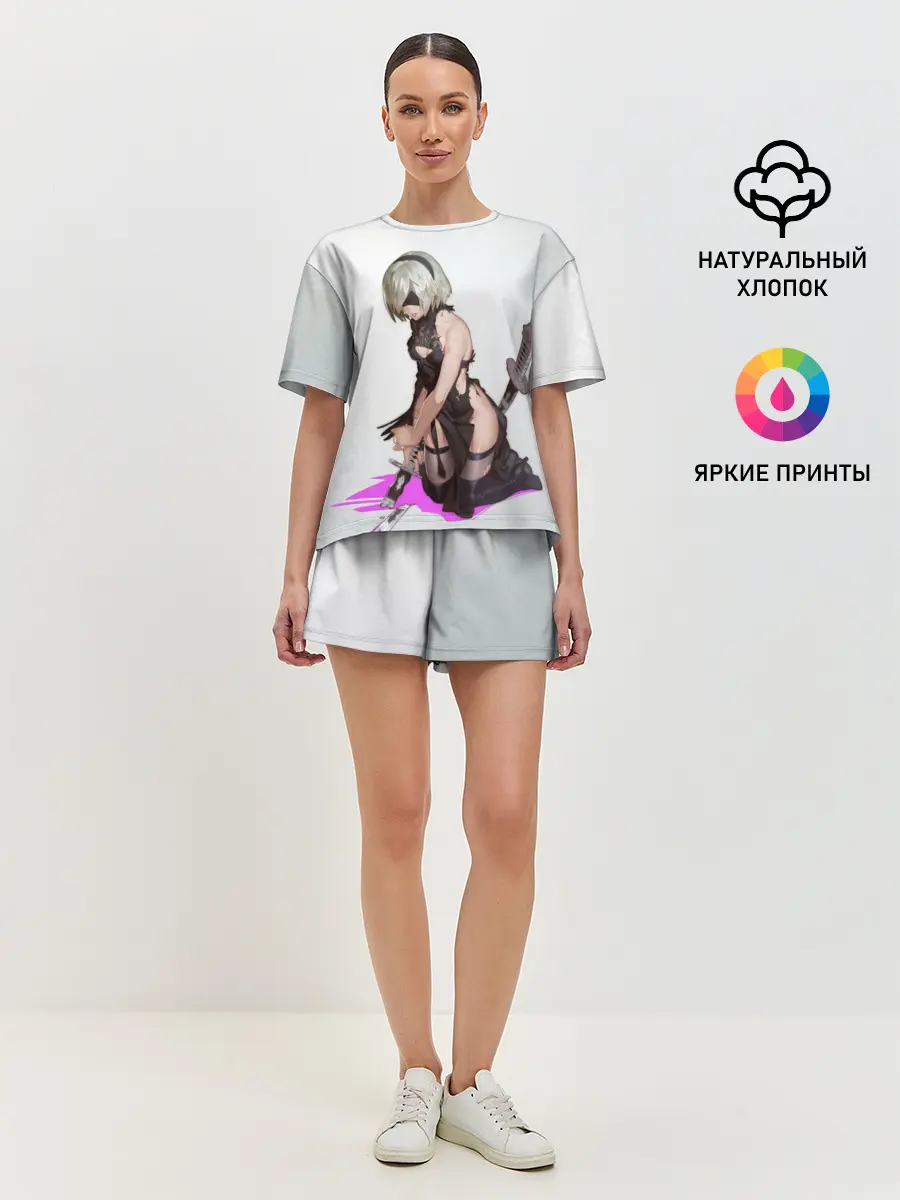 Женская пижама с шортами / NIER AUTOMATA / 2B