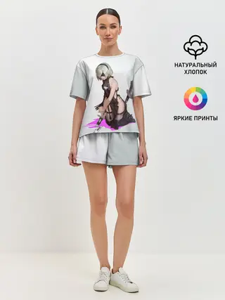 Женская пижама с шортами / NIER AUTOMATA / 2B