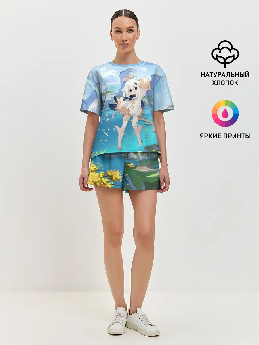 Женская пижама с шортами / Paimon