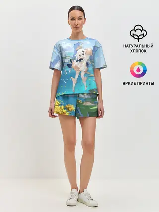 Женская пижама с шортами / Paimon