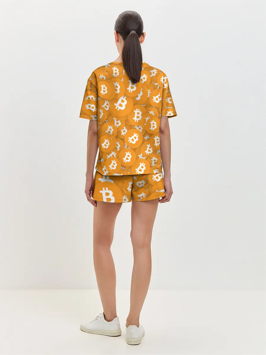 Женская пижама с шортами / Я БИТКОИН / I AM BITCOIN