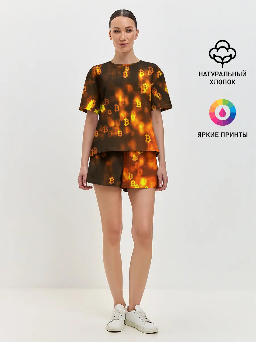 Женская пижама с шортами / BITCOIN KRYPTONATE