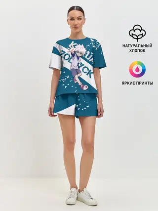 Женская пижама с шортами / Киллуа Золдик