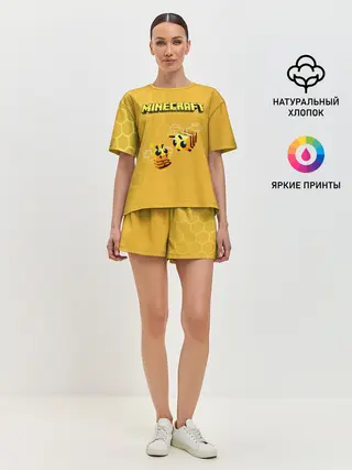 Женская пижама с шортами / Minecraft