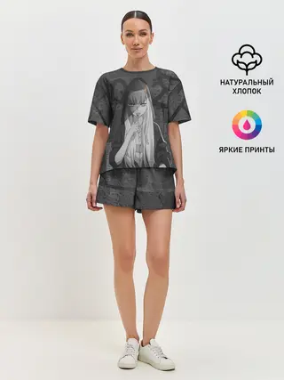 Женская пижама с шортами / Zero Two Меланхолия