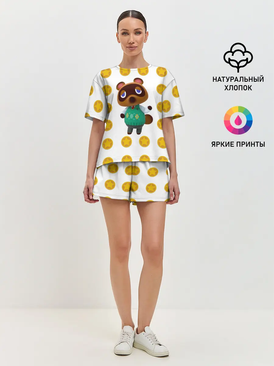 Женская пижама с шортами / Animal crossing - Nook