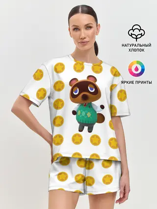 Женская пижама с шортами / Animal crossing - Nook