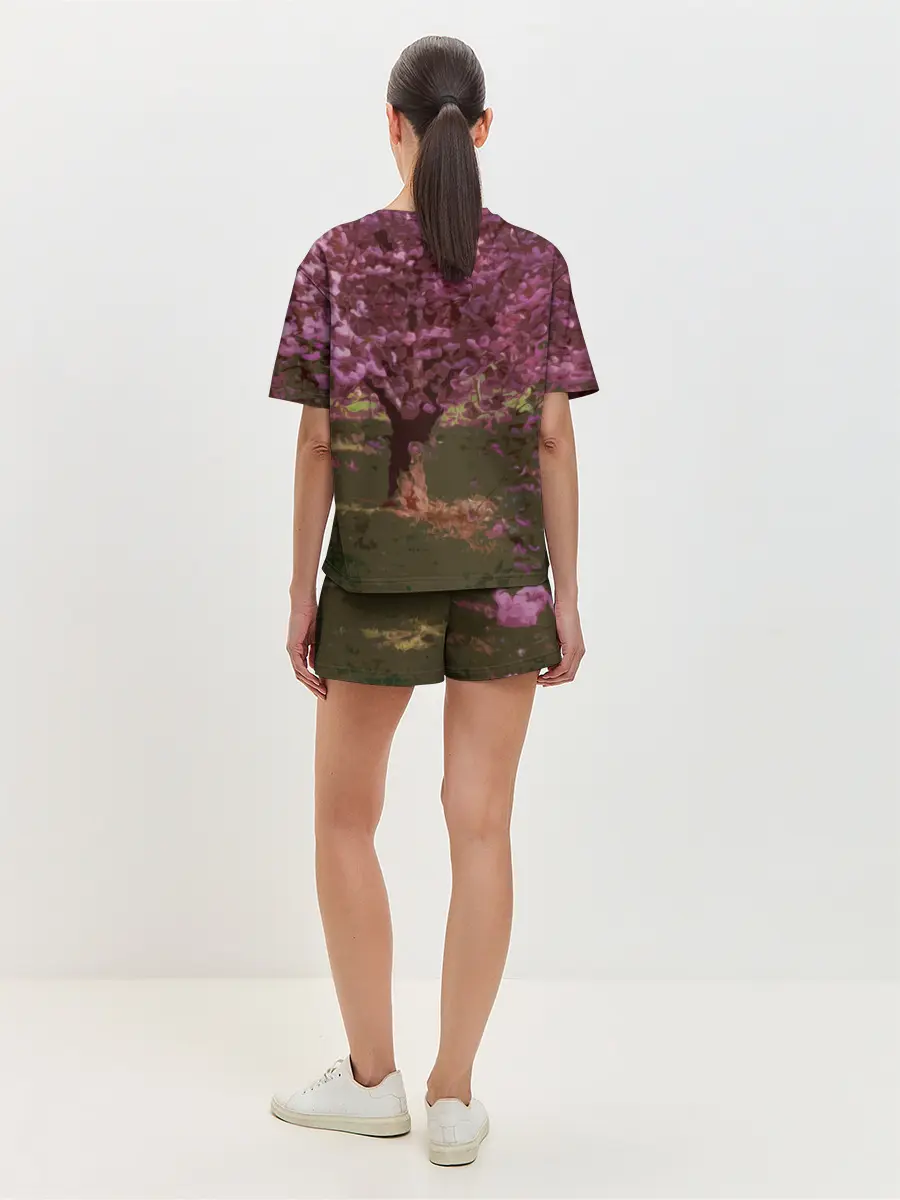 Женская пижама с шортами / Zero Two Сад сакуры