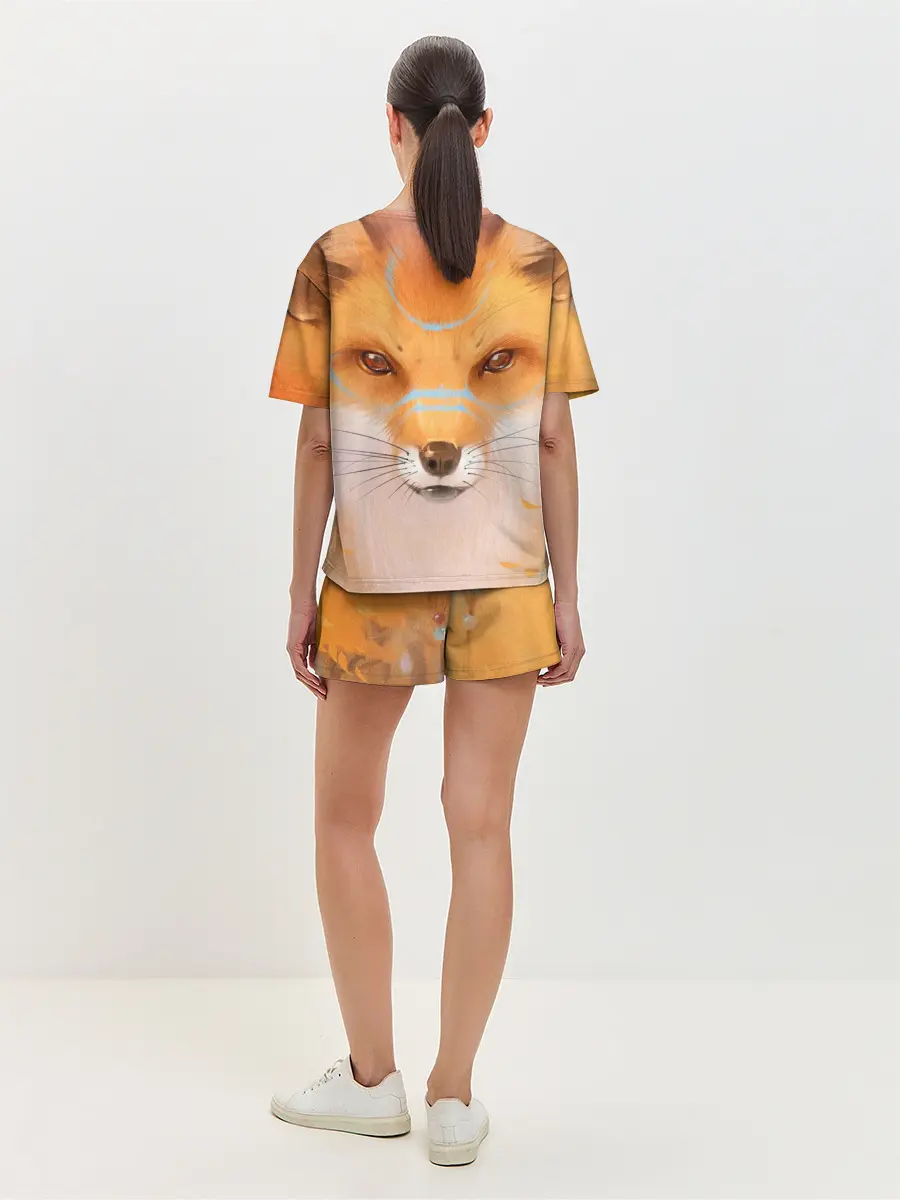 Женская пижама с шортами / Лиса