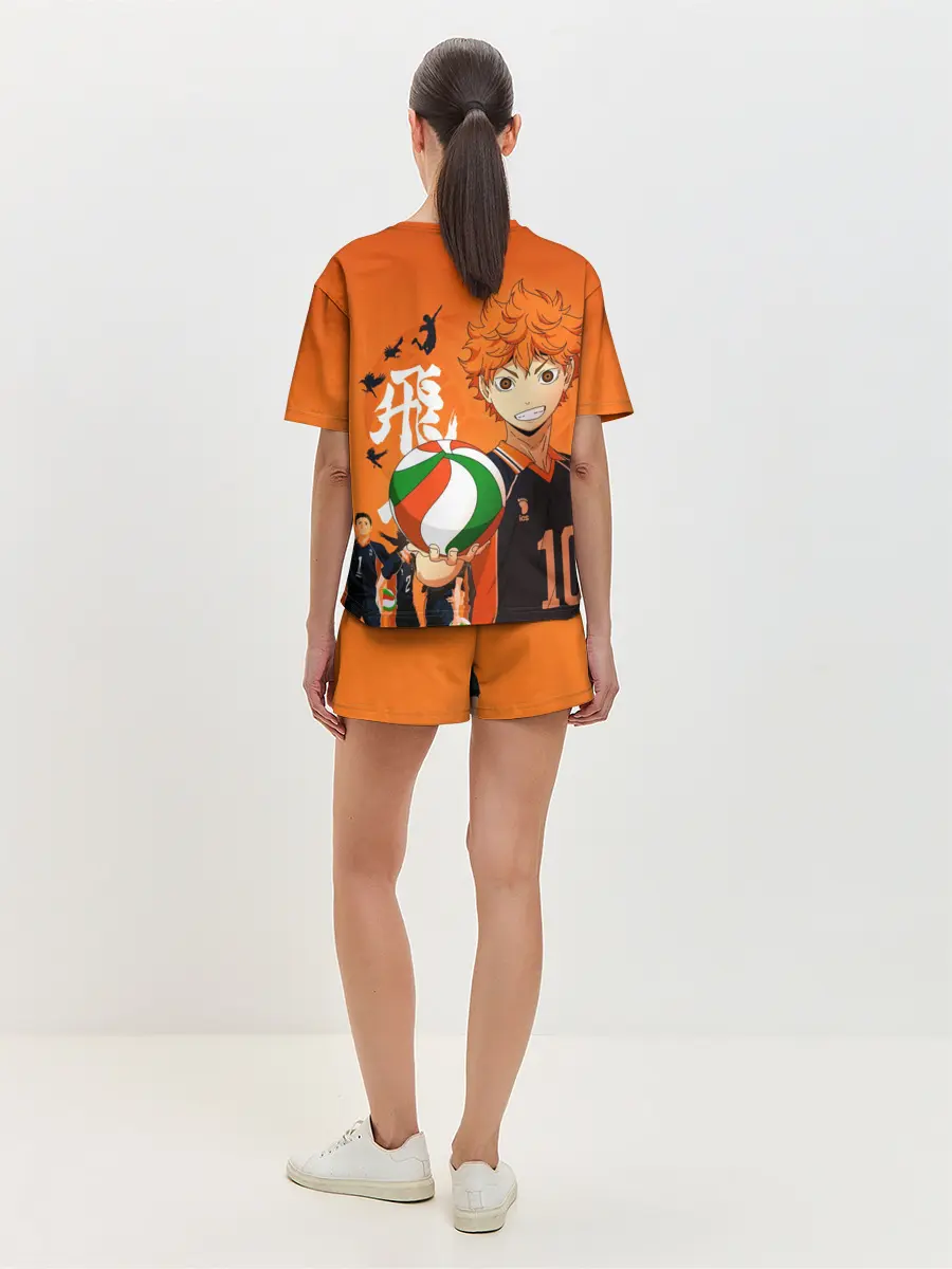 Женская пижама с шортами / Волебольная команда из аниме HAIKYUU!!