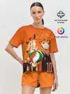 Женская пижама с шортами / Волебольная команда из аниме HAIKYUU!!
