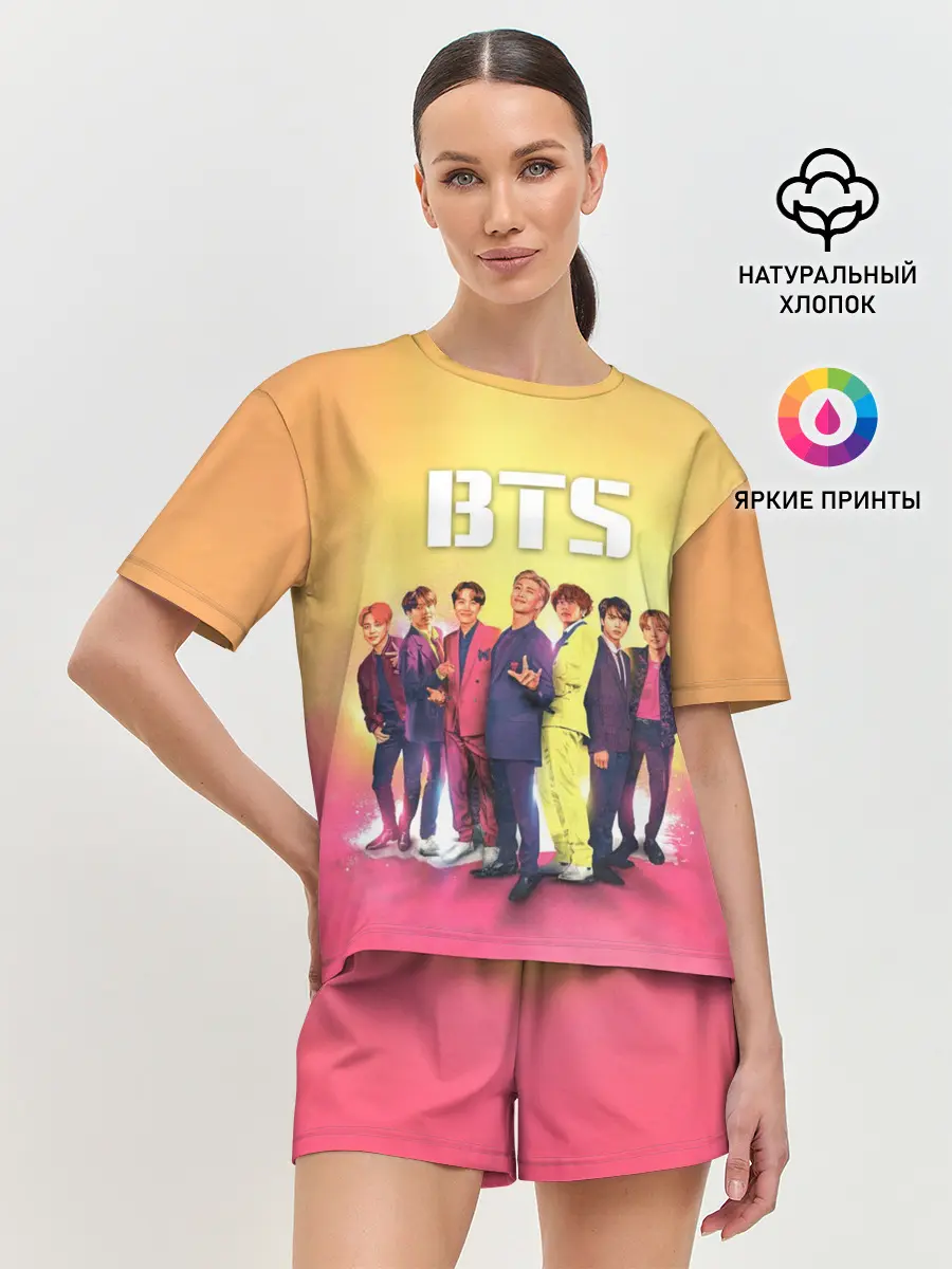 Женская пижама с шортами / BTS